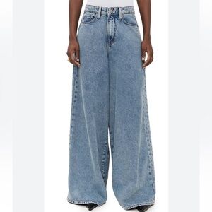 Good American Blue Wide Leg Jeans
